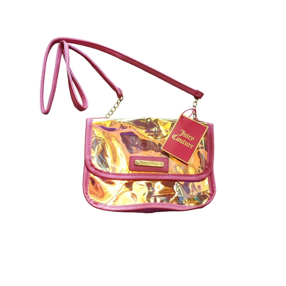 Juicy Couture Clear Vinyl Pink Bag /Purse